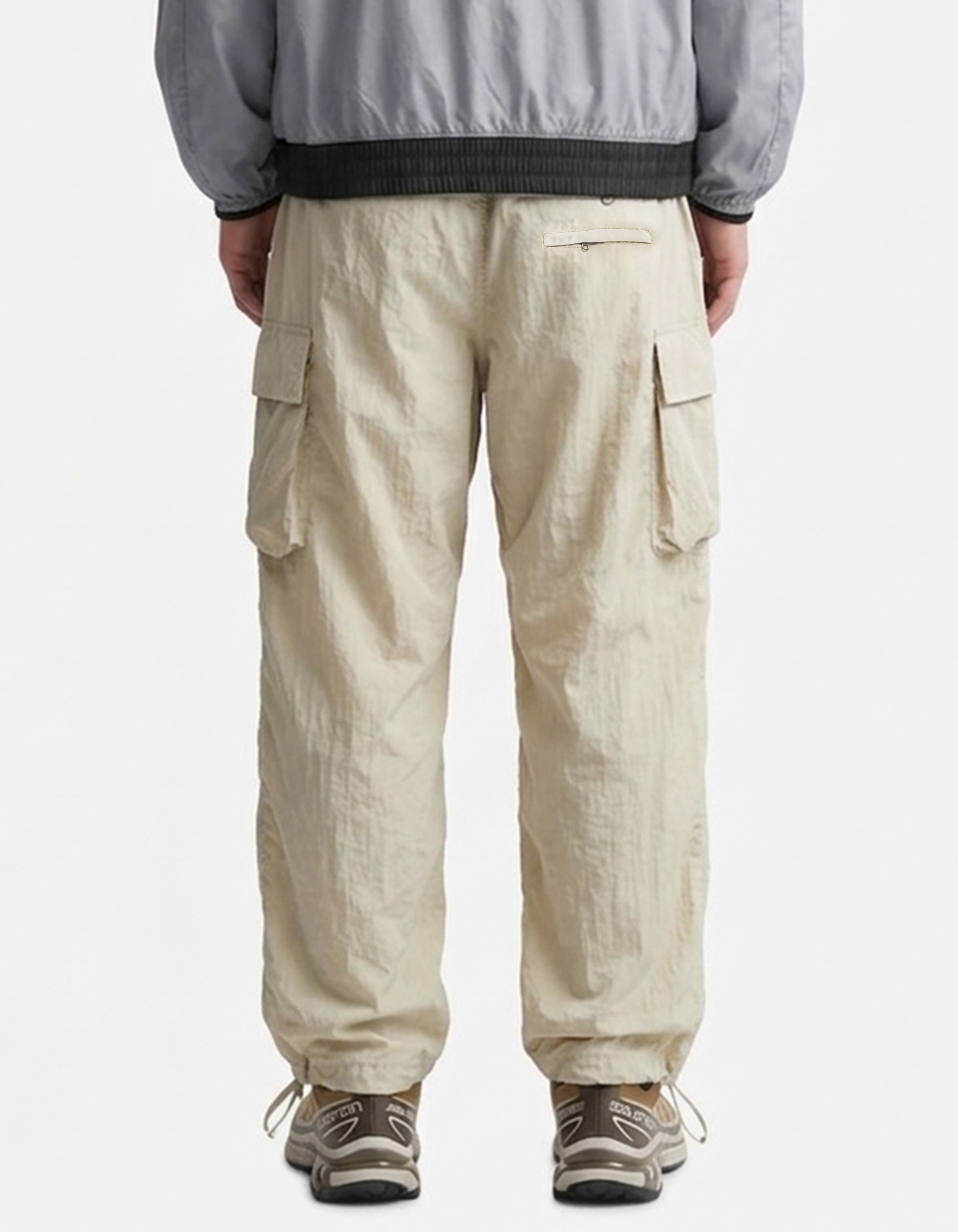 GLOAMING LONGPANTS CARGO CRINCKLE CREAM
