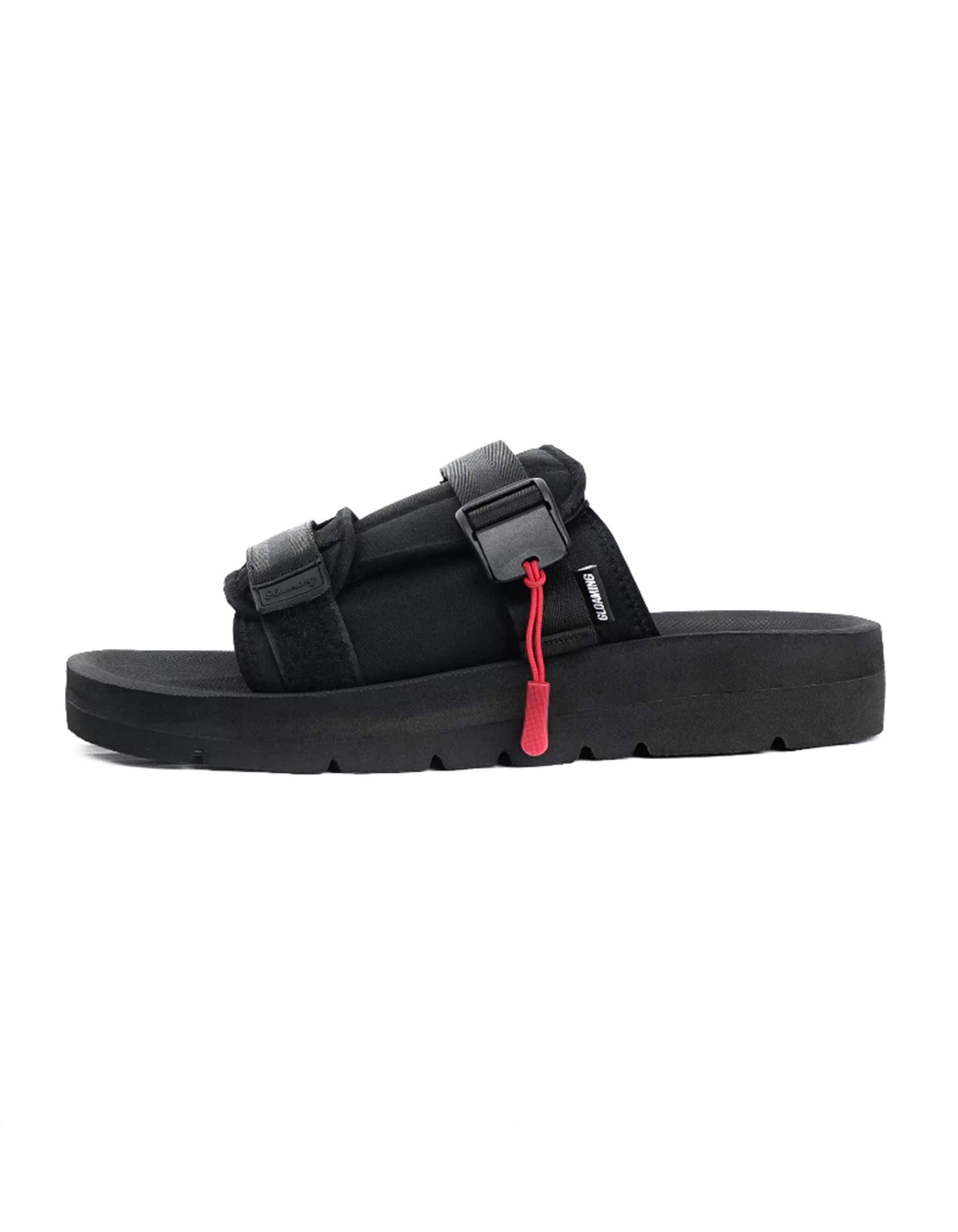 SANDAL TRAVELING ACHROMO LITH - BLACK