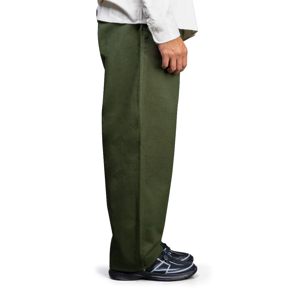 LONG PANTS RELAXED WIDE  - ARMY