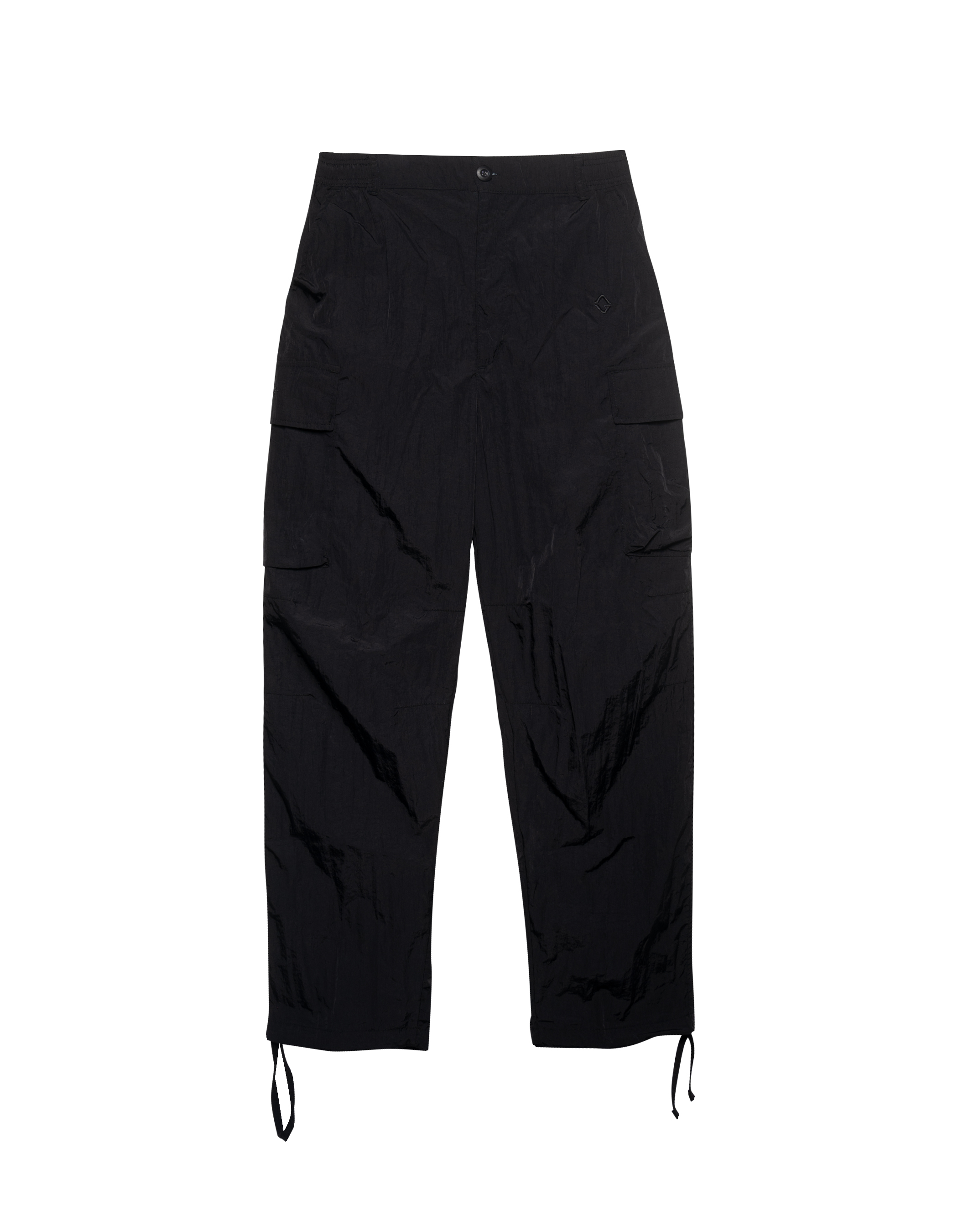 GLOAMING LONGPANTS CARGO CRINCKLE BLACK