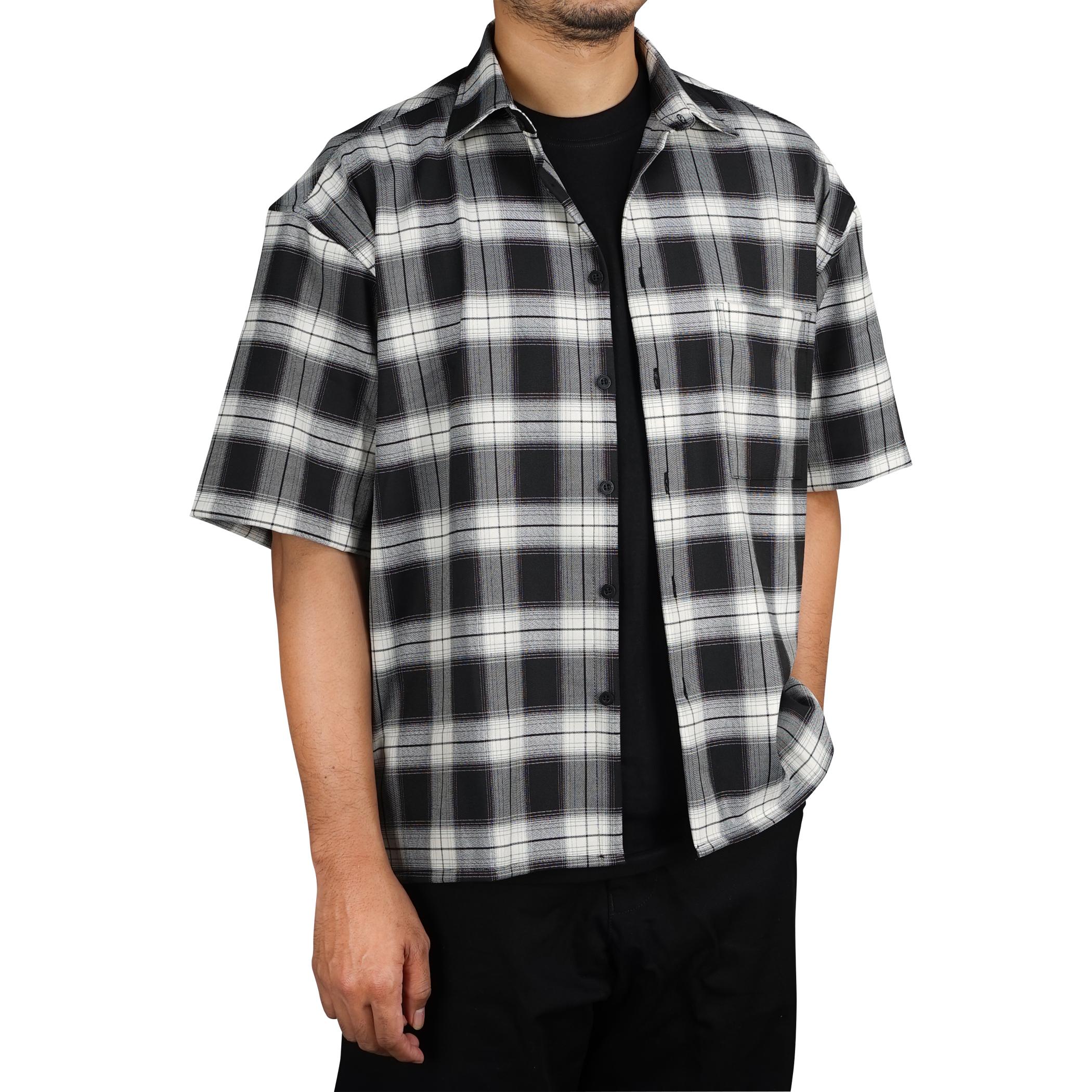 KEMEJA FLANEL RIVARO - BOXY